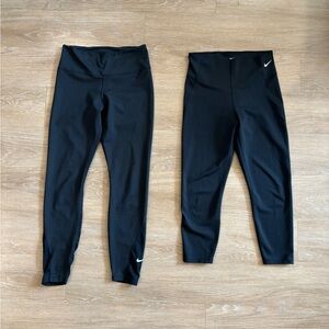 Nike high rise leggings - lot of two - size medium